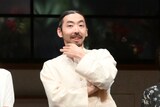 KERA CROSS 第7弾「シャープさんフラットさん」囲み取材より、柄本時生。
