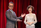 「虹のかけら ～もうひとりのジュディ」取材会より。左から三谷幸喜、戸田恵子。