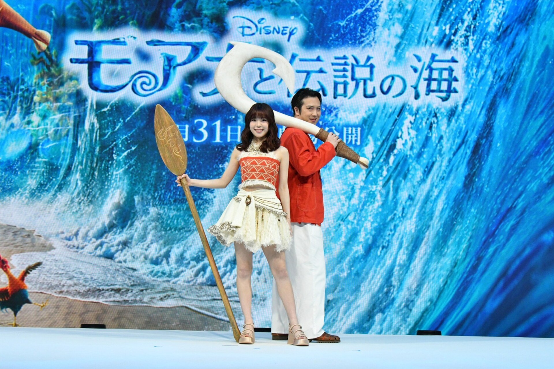 尾上松也がアニメからマウイ役を続投、実写「モアナ」屋比久知奈はME:I