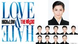「HiGH&LOW THE 戦国 LOVE&HATE」のビジュアル（左）と宝塚歌劇団キャスト（右）。