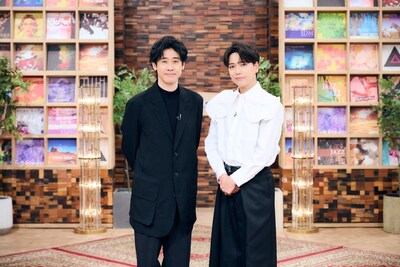 「SONGS 山崎育三郎」に出演する大泉洋（左）、山崎育三郎（右）。（写真提供：NHK）