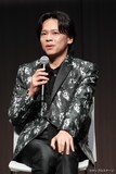 ミュージカル「シークレットステージ」の製作発表より、中川晃教。（撮影：田中亜紀）