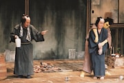 片岡市蔵・笹野高史が登壇、シネマ歌舞伎「らくだ」トーク付き上映会開催
