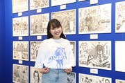 「キングダム」連載20周年記念イベント「キンキンキングダム」を訪れた森莉那。