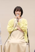 「呪怨 THE LIVE -再念-」製作発表記者会見より、生駒里奈。
