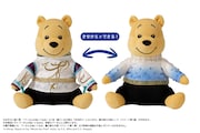 「プーさんへ 羽生結弦とくまのプーさん メモリーブック きせかえ衣装プーぬいぐるみ付き」のぬいぐるみイメージ。