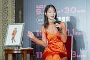舞台「メイジ・ザ・キャッツアイ」製作発表会見より、剛力彩芽。