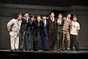 舞台「二階堂朝陽は助けに来る」開幕直前取材会の様子。