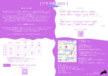 D-28企画「ウサギ病-2024-」チラシ裏。