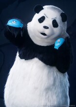 寺山武志扮するパンダ。