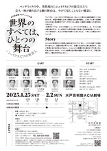 「世界のすべては、ひとつの舞台 ～シェイクスピアの旅芸人」チラシ裏