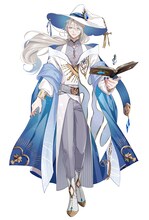 師匠のキャラクタービジュアル。