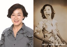 左からキムラ緑子、笠置シヅ子。