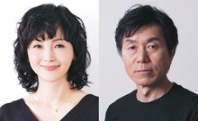 左から南果歩、平田満。