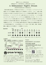 劇団やりたかった「A Midsummer Night's Dream」チラシ裏