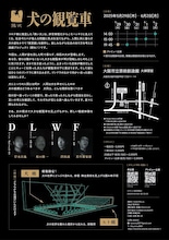 ⿊い⽝「⽝の観覧⾞」チラシ裏