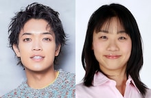 左から原嘉孝、いとうあさこ。