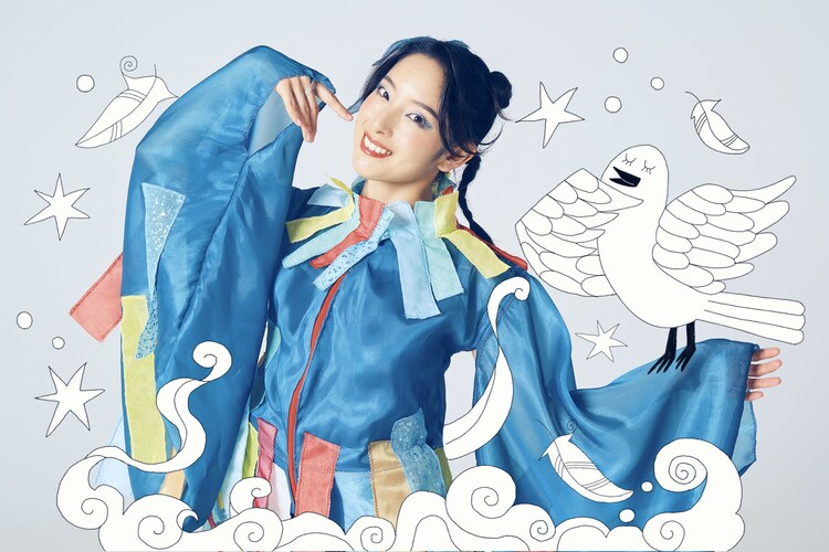 かっこう役安川摩吏紗のビジュアル。