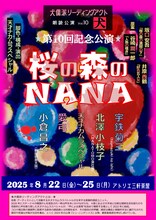犬儒派リーディングアクト 朗読公演 vol.10「桜の森のNANA」チラシ表