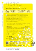 奥野衆英「BLANC DE BLANC -白の中の白-」チラシ裏