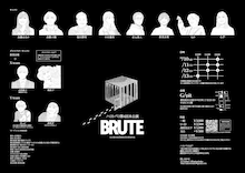 ハコトバコ 第4回本公演「BRUTE」チラシ裏