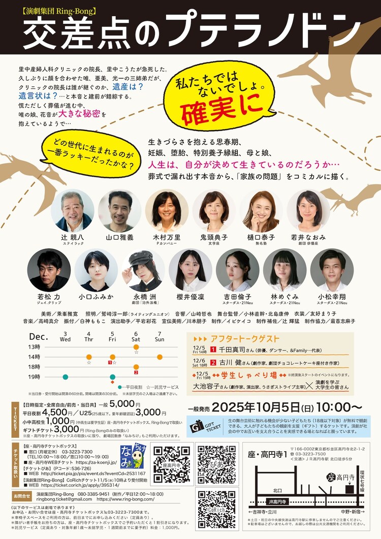 演劇集団 Ring-Bong 第十二回公演「交差点のプテラノドン」チラシ裏