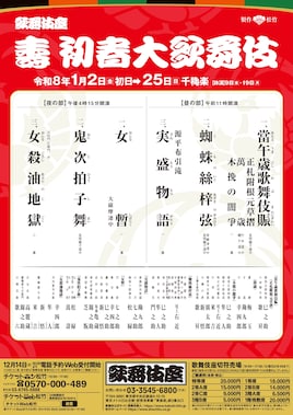 「壽 初春大歌舞伎」昼の部