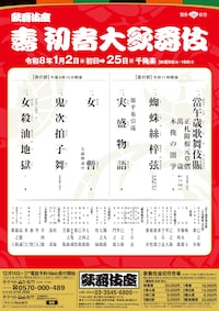 「壽 初春大歌舞伎」夜の部