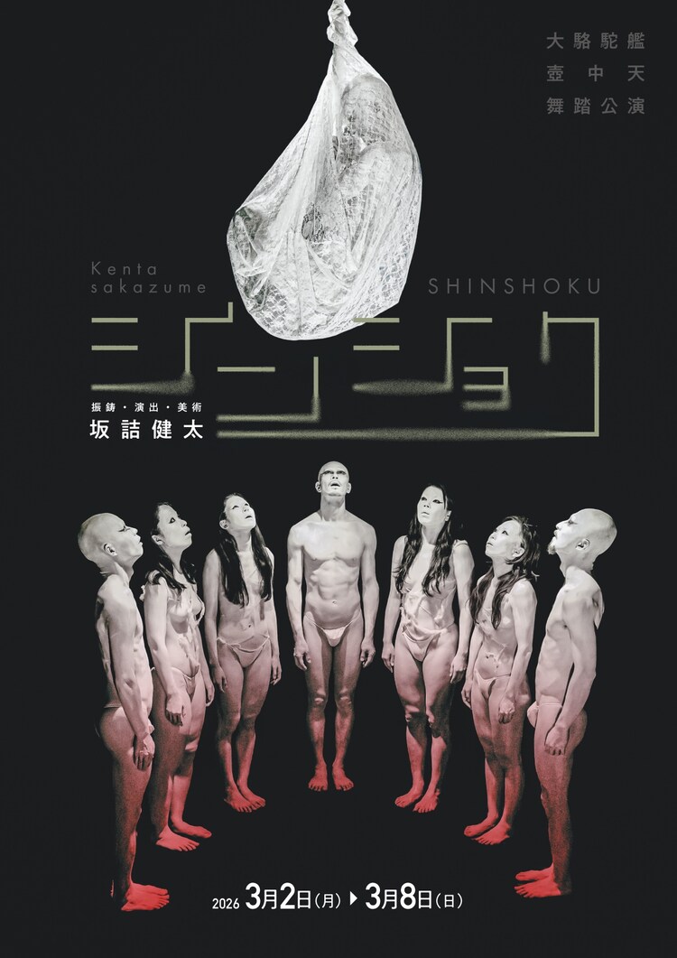 大駱駝艦 壺中天 舞踏公演 坂詰健太「シンショク」チラシ表