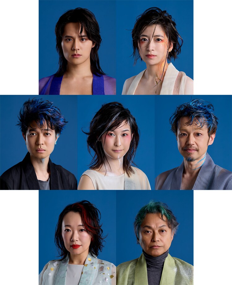 あたらしい国際交流プログラム「『月を抱く人魚』－雨月物語より－」キャスト（撮影：山崎伸康）