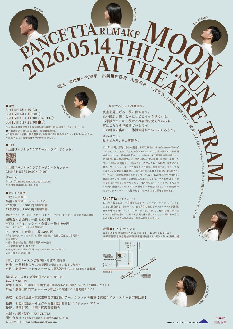 PANCETTA REMAKE「Moon」チラシ裏