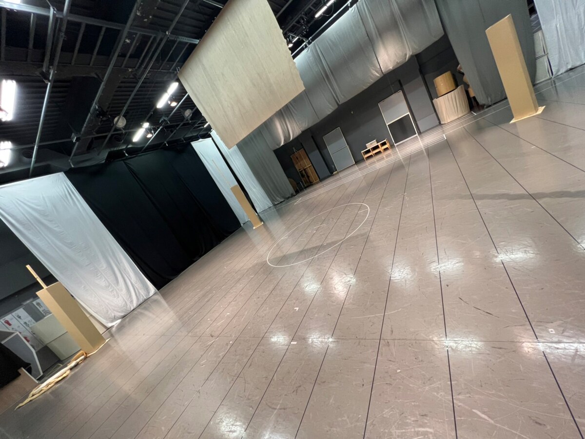 稽古場の様子。