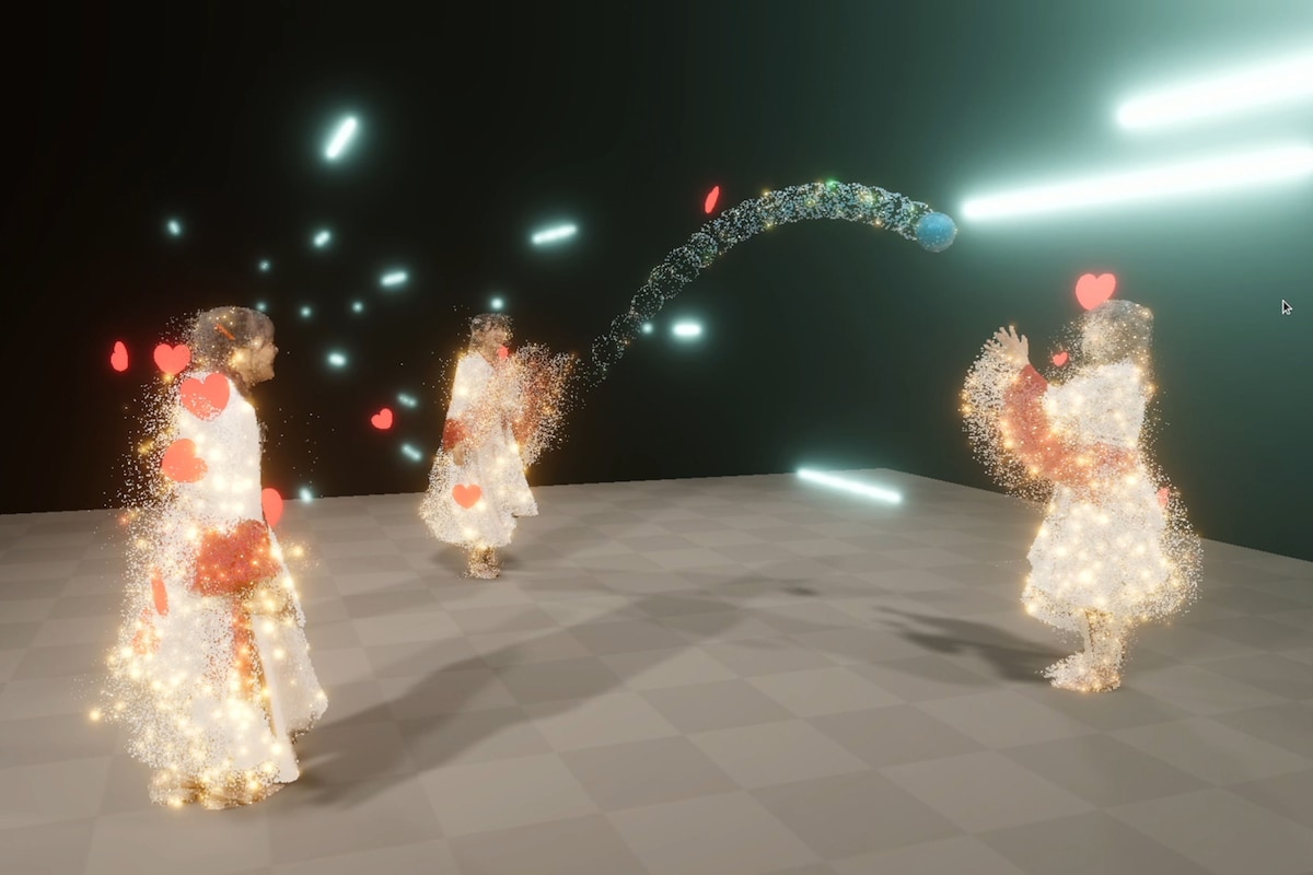 ばってん少女隊による実演デモの様子。