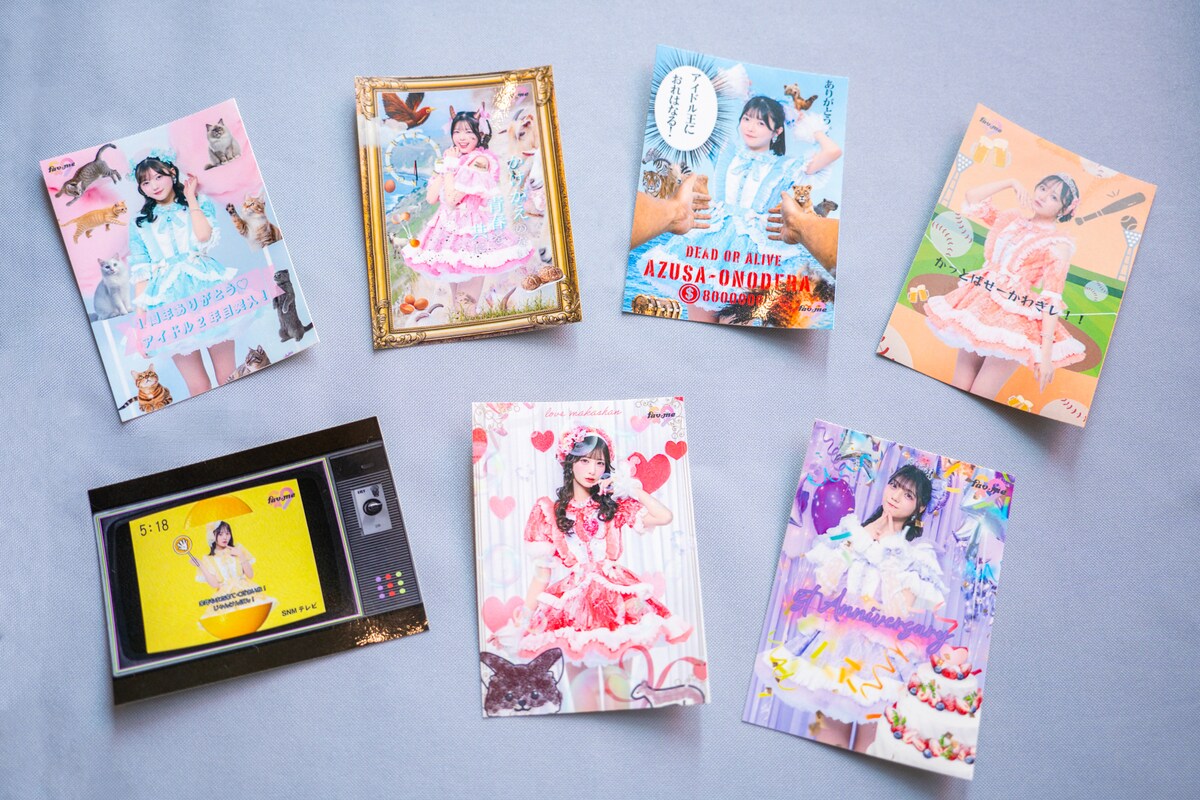 fav meメンバーが自らデザインしたオリジナルステッカー。