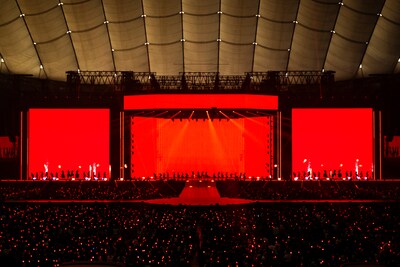 「2024 aespa LIVE TOUR - SYNK : PARALLEL LINE - in TOKYO DOME -SPECIAL EDITION-」より。（撮影：田中聖太郎）