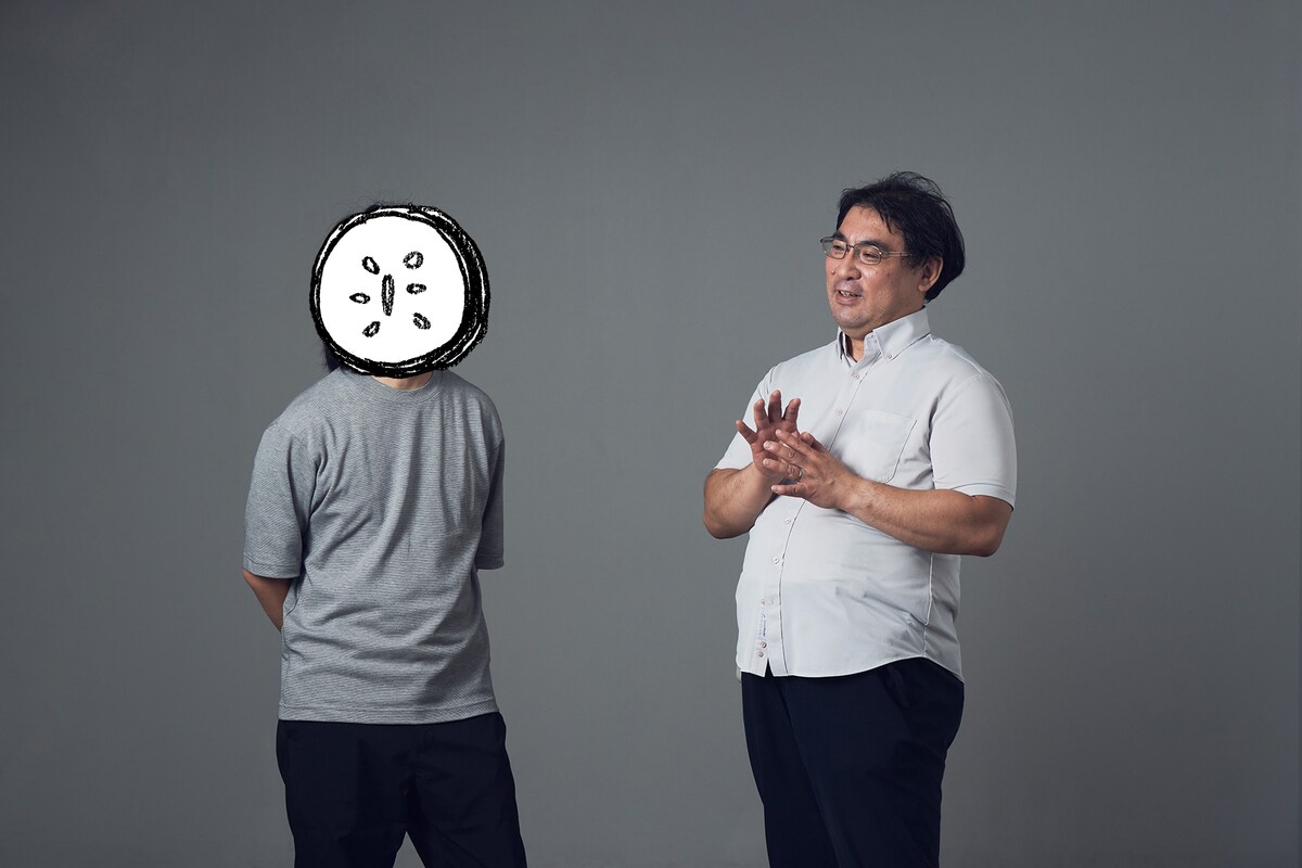 山田胡瓜と三宅陽一郎氏。