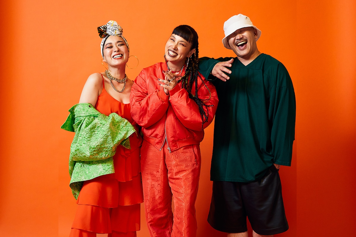 左からPUSHIM、AI、DABO。