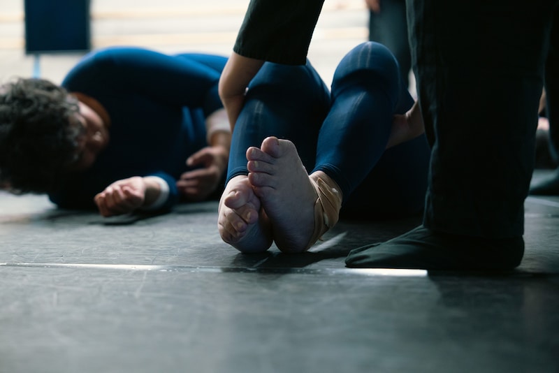 態変「BRAIN（ブレイン）」稽古の様子。