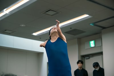 態変「BRAIN（ブレイン）」稽古の様子。