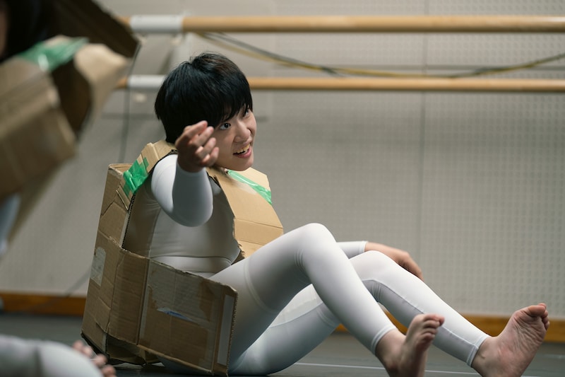 態変「BRAIN（ブレイン）」稽古の様子。