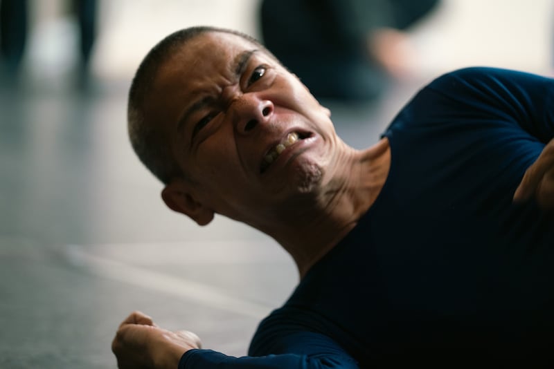 態変「BRAIN（ブレイン）」稽古の様子。