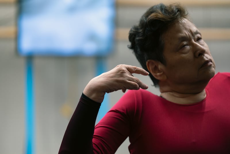 態変「BRAIN（ブレイン）」稽古の様子。