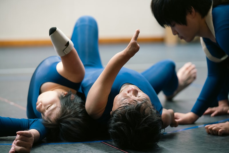 態変「BRAIN（ブレイン）」稽古の様子。