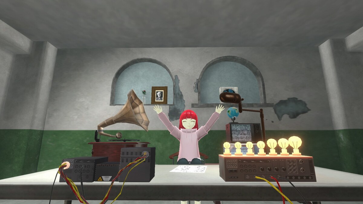 αU metaverse内に設けられる「エジソンの部屋」