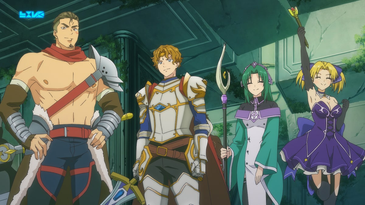 Aランクのパーティ・サンダーパイクのメンバー。一番左が世界演じるバリー、その隣がリーダーのサイモン。