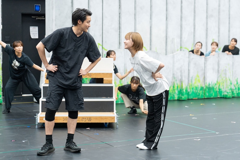 音楽劇「あらしのよるに」稽古場より。