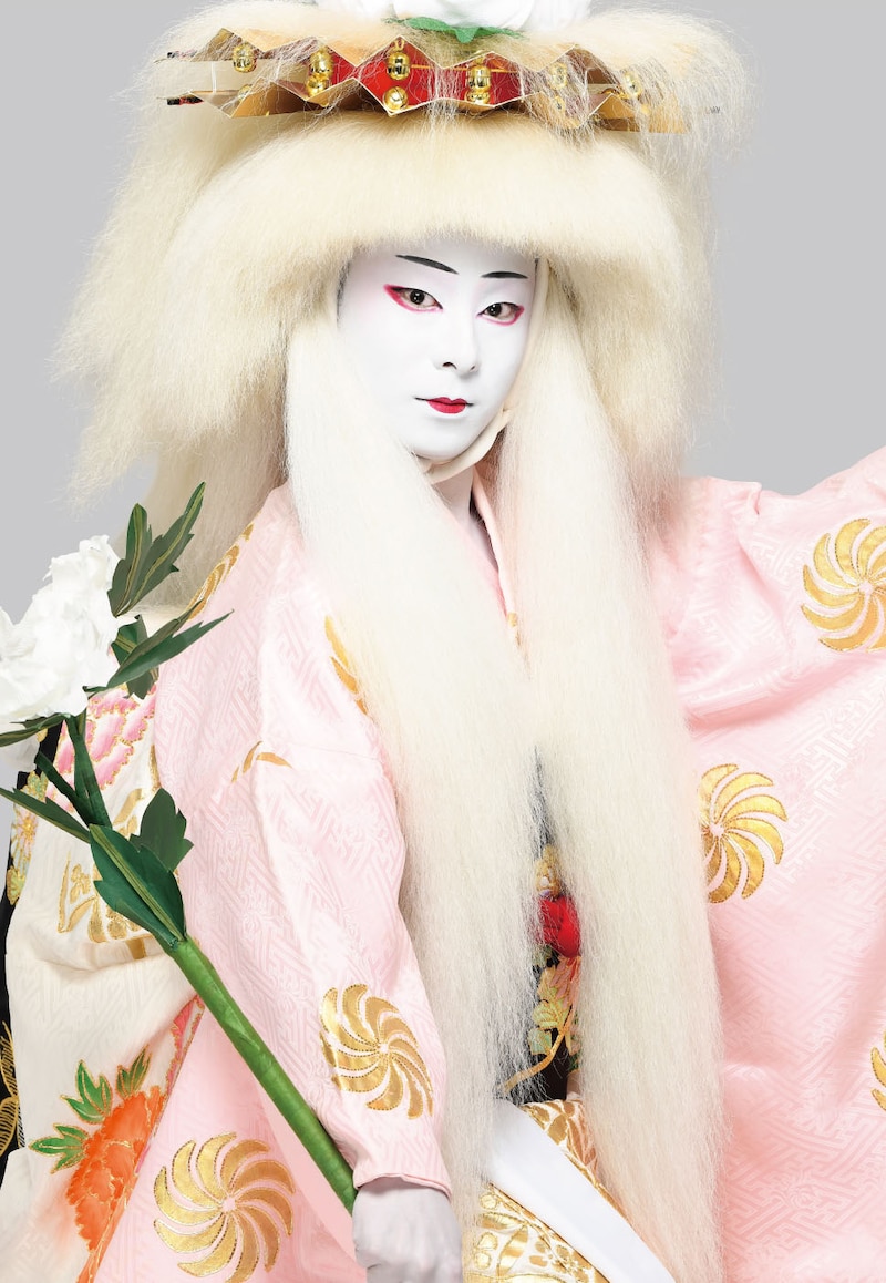 中村鶴松扮する「相生獅子」姫。