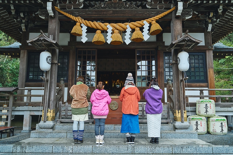 「夏色キセキ」の聖地巡礼その3・下田八幡神社にて。