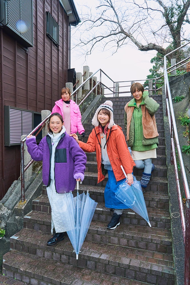 「夏色キセキ」のキービジュアルにも登場したペリーロードの階段にて。