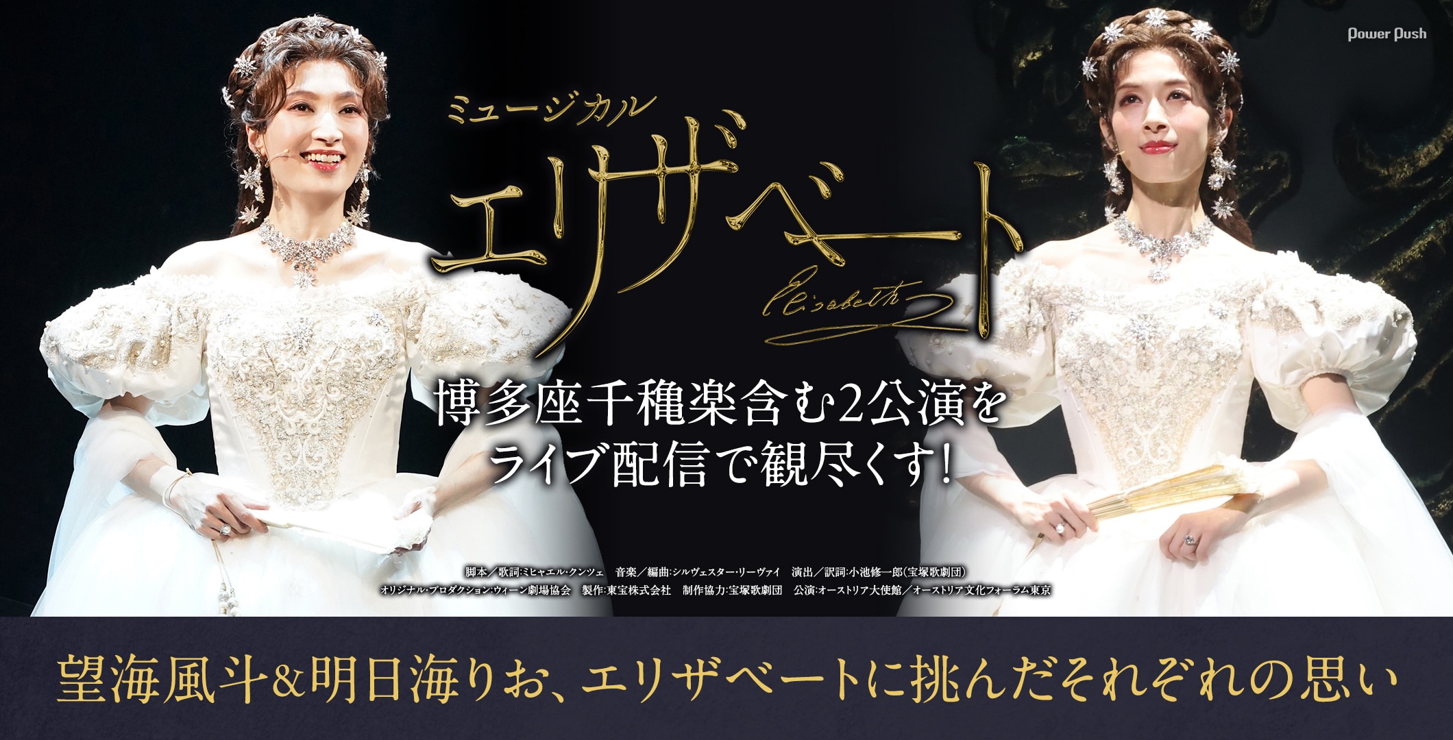 ミュージカル「エリザベート」博多座公演ライブ配信に向け、望海風斗＆明日海りおが明かす思い